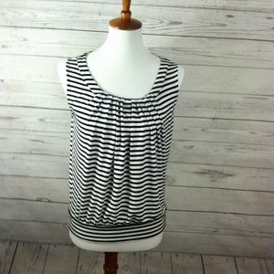 Ann Taylor LOFT Striped Sleeveless Top Small